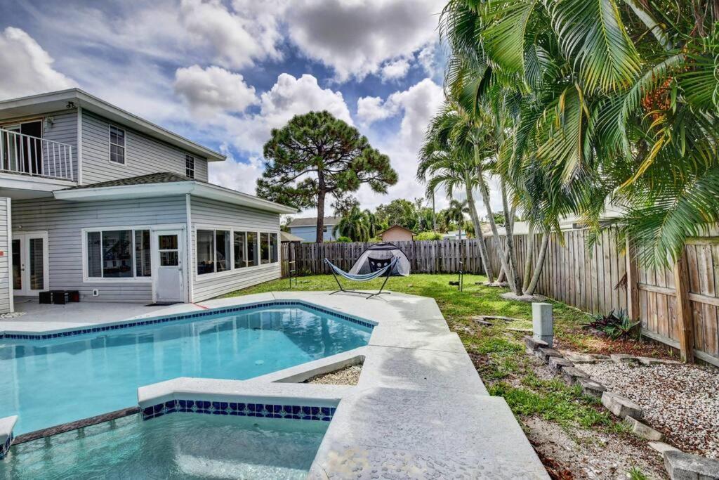 5 Bedroom Mansion With Pool And Non-Heated Jacuzzi Games In Boynton Beach Exterior photo